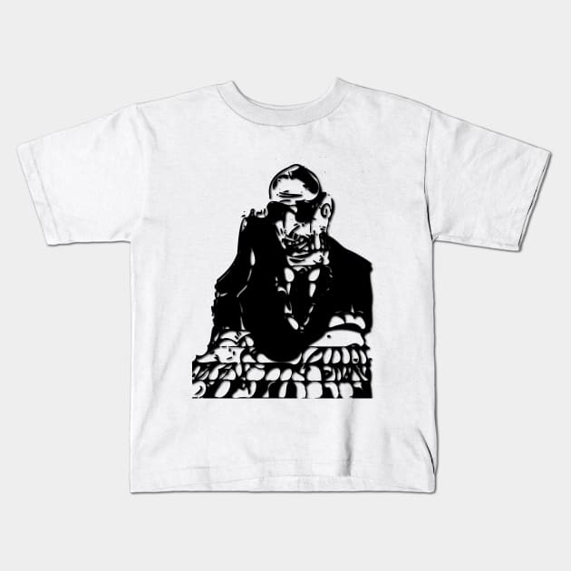 'What I Say' - Ray Charles doodle Kids T-Shirt by geodesyn